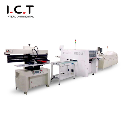 Factory ICT TV Assembly Line Semi-automatic PCB Assembling Line Equipment SMT Printing Machine For LCD TV Laptop